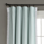 Rosalie Window Curtain Panels Blue 54x120 Set