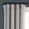 Rosalie Window Curtain Panels Light Gray 54x63 Set