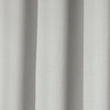 Faux Linen Absolute Grommet Blackout Window Curtain Panel Single Light Gray 52X84