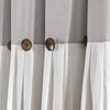 Linen Button Shower Curtain Linen 72X72