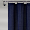 Linen Button Shower Curtain Off White Single 72X72