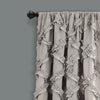 Ruffle Diamond Window Curtain Ivory Set 54x84