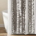 Belle Shower Curtain White Single 72X72