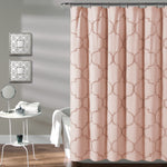 Avon Chenille Trellis Shower Curtain Light Gray 72X72