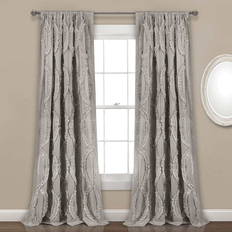 Avon Window Curtain Panel Light Gray SINGLE 54X95