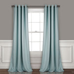Lush D�cor Insulated Grommet Blackout Window Curtain Panels Blue Set 52X120