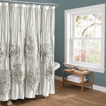 Serena Shower Curtain Light Gray Single 72X72