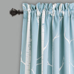 Bird On The Tree Room Darkening Window Curtain Panels Blue 52X84+2 Set