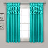 Circle Dream Window Curtain Panels Turquoise 54X63 Set