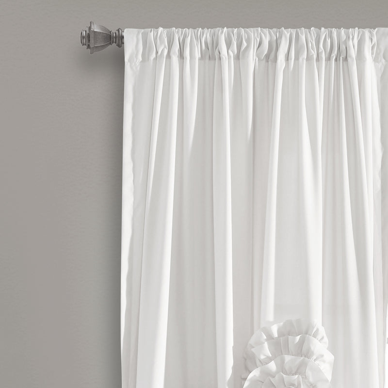 Serena Window Curtain Panel White Single 54X95