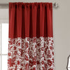 Estate Garden Print Room Darkening Window Curtain Panels Red 52X95 Set