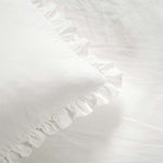 Allison Ruffle Skirt Bedspread White 3Pc Set King