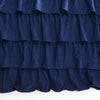 Allison Ruffle Skirt Bedspread Navy 3Pc Set Full