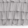 Allison Ruffle Skirt Bedspread Light Gray 2pc Set Twin Xl