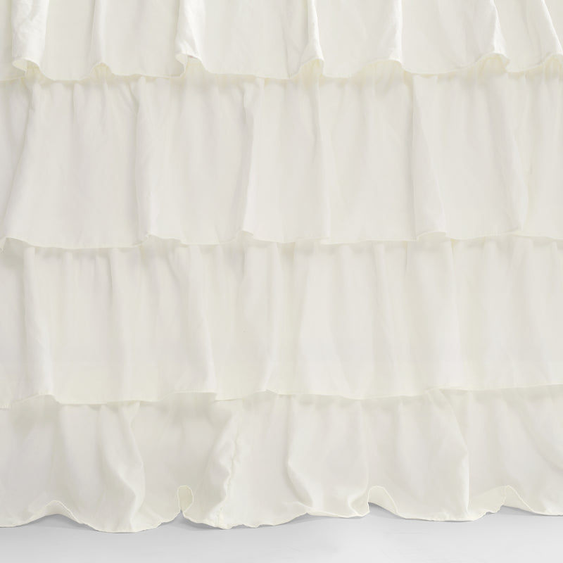 Allison Ruffle Skirt Bedspread Ivory 3Pc Set King