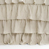 Allison Ruffle Skirt Bedspread Neutral 3Pc Set Full