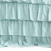 Allison Ruffle Skirt Bedspread Aqua 3Pc Set Full
