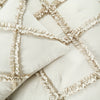 Ruffle Diamond Comforter Set Neutral 3Pc Set Full/Queen