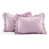 Ruffle Skirt Bedspread Purple 3Pc Set Full