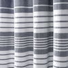 Nantucket Yarn Dyed Cotton Tassel Fringe Window Curtain Panels Navy 40X95 Set