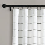 Ombre Stripe Yarn Dyed Cotton Window Curtain Panels Gray/Multi 40X84 Set