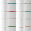 Ombre Stripe Yarn Dyed Cotton Window Curtain Panels Rainbow 40X84 Set