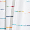 Ombre Stripe Yarn Dyed Cotton Window Curtain Panels Rainbow 40X84 Set