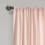 Allison Ruffle Window Curtain Panels Blush 40X63 Set