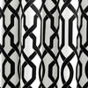 Edward Trellis Room Darkening Window Curtain Black Set 52x84