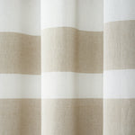 Cape Cod Stripe Yarn Dyed Cotton Shower Curtain Taupe Single 72x72