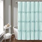 Darla Shower Curtain Blue Single 72X72
