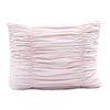 Ruching Ticking Stripe Comforter Blush 2Pcs Set Twin Xl