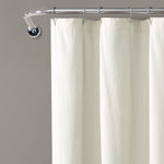 Vintage Stripe Yarn Dyed Cotton Shower Curtain Neutral Single 72x72