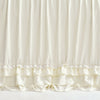 Ella Shabby Chic Ruffle Lace Bedspread Ivory 3Pc Set Queen