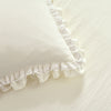 Ella Shabby Chic Ruffle Lace Bedspread Ivory 3Pc Set King