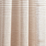 Ombre Stripe Grommet Sheer Window Curtain Panels Beige 38X84 Set