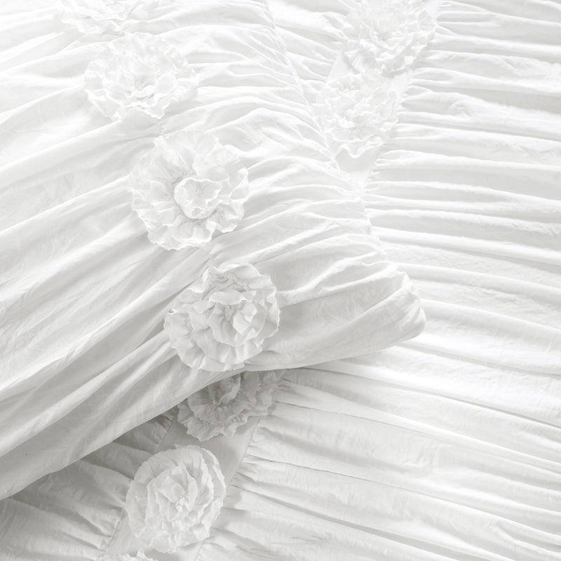 Darla Comforter White 3Pc Set King