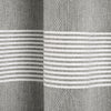 Tucker Stripe Yarn Dyed Cotton Knotted Tassel Window Curtain Panels Gray 40X95 Set
