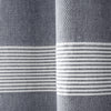 Tucker Stripe Yarn Dyed Cotton Knotted Tassel Window Curtain Panels Navy 40X95 Set