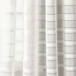 Bridie Grommet Sheer Window Curtain Panels White 52X84 Set