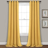 Lush D�cor Insulated Grommet Blackout Curtain Panels Yellow Pair 52X84 Set