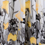 Zuri Flora Room Darkening Window Curtain Panels Yellow/Gray 52X95 Set