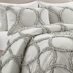 Riviera Comforter Light Gray 3Pc Set King