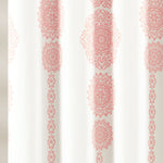Stripe Medallion Shower Curtain Blush Single 72X72