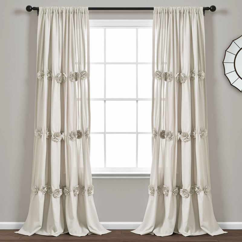 Darla Window Curtain Panel Neutral Single 40X84