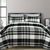 Farmhouse Yarn Dyed Plaid Comforter Black/White 5Pc Full/Queen