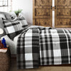 Farmhouse Yarn Dyed Plaid Comforter Black/White 5Pc Full/Queen