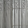 Boho Macrame Textured Cotton Window Curtain/Room Divider/Doorway/Wall Decor Single Gray 40X84