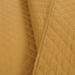 Ava Diamond Oversized Cotton Quilt Mustard 3Pc Set Full/Queen