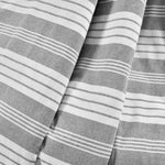 Farmhouse Yarn Dyed Stripe Throw Gray/White Single 50X60